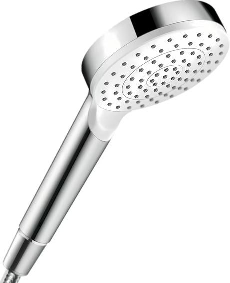 Ruční sprcha Hansgrohe Crometta 1jet EcoSmart v provedení bílá a chrom s proudem Rain