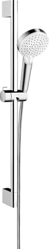 Hansgrohe Crometta sprchový set v kombinaci bílá a chrom s ruční sprchou a sprchovou tyčí