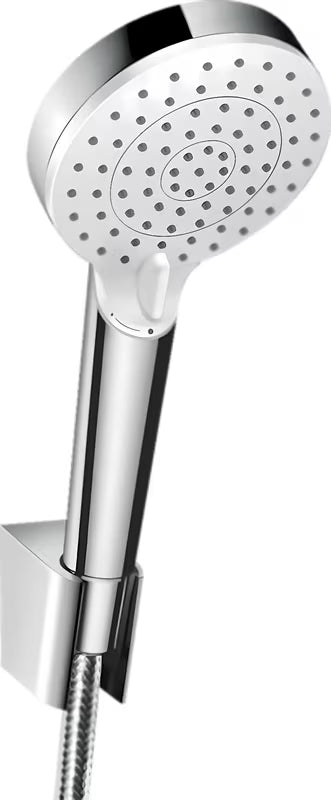 Hansgrohe Crometta vanový set v provedení bílá a chrom s ruční sprchou, držákem a hadicí 1,25 m.