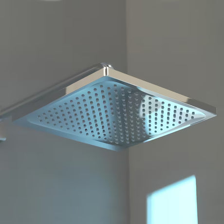 Hlavová sprcha Hansgrohe Crometta E 240 v chromu s proudem Rain a čtvercovou hlavicí 240 × 240 mm.