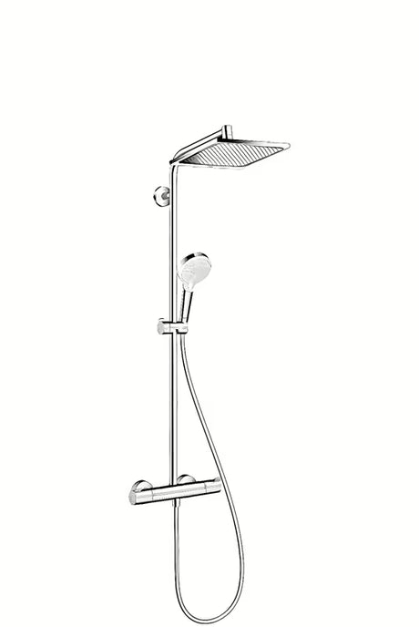 Hansgrohe Crometta E sprchový systém s termostatickou baterií v chromu s horní a ruční sprchou