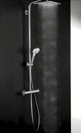 Hansgrohe Crometta E sprchový systém s termostatickou baterií v chromu s horní a ruční sprchou