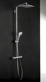 Hansgrohe Crometta E sprchový systém s termostatickou baterií v chromu s horní a ruční sprchou