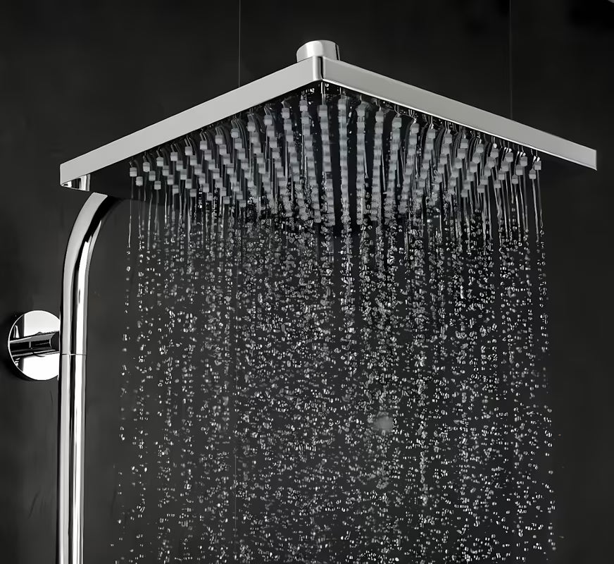 Hansgrohe Crometta E sprchový systém s termostatickou baterií v chromu s horní a ruční sprchou
