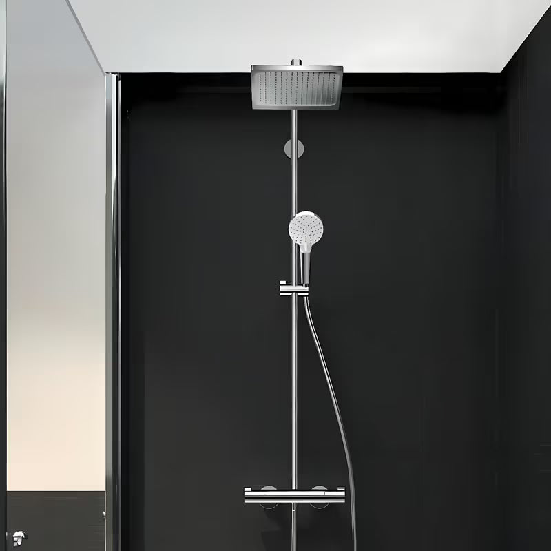 Hansgrohe Crometta E sprchový systém s termostatickou baterií v chromu s horní sprchou 240 mm a ruční sprchou