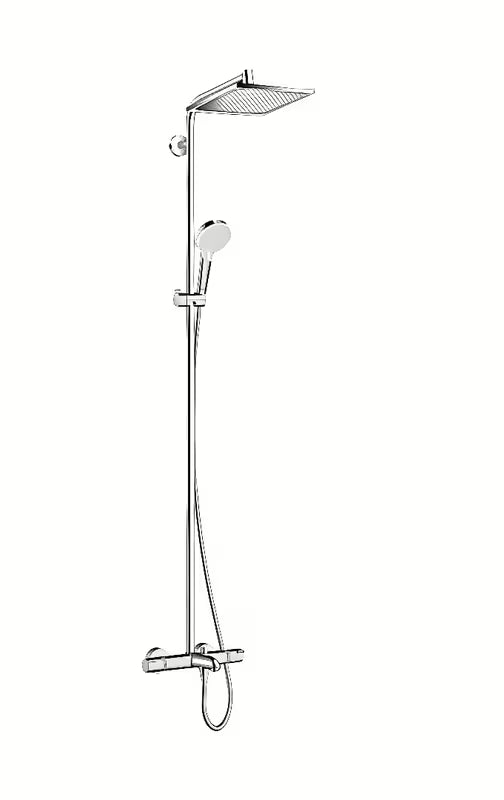 Hansgrohe Crometta E sprchový systém s termostatickou baterií v chromu s horní sprchou 240x240 mm