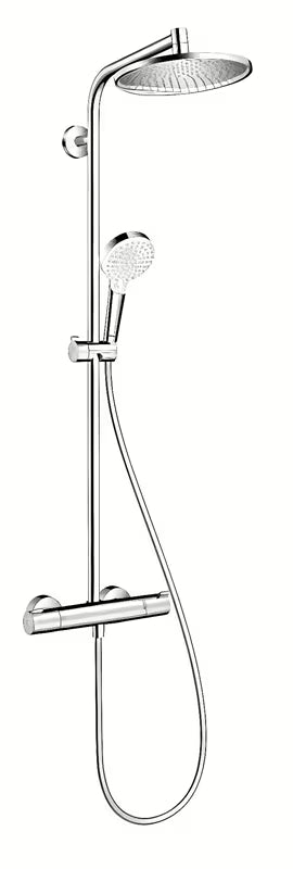 Hansgrohe Crometta S sprchový systém s termostatickou baterií, horní sprcha 240 mm a ruční sprcha, chrom