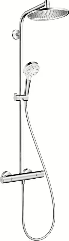 Hansgrohe Crometta S sprchový systém s termostatickou baterií v chromu s horní sprchou 240 mm a ruční sprchou
