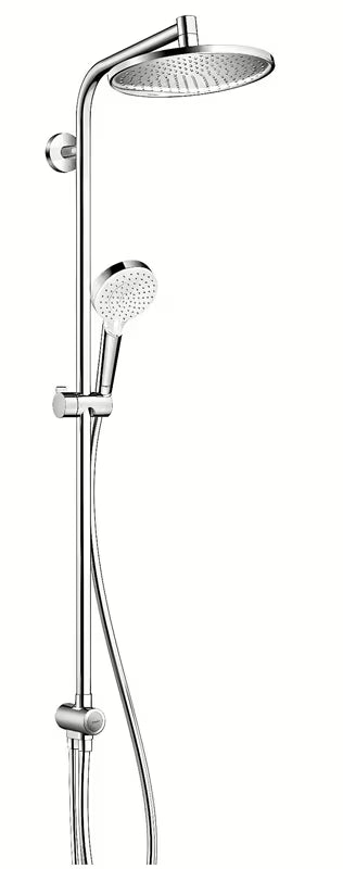 Hansgrohe Crometta S sprchový systém v chromu s horní sprchou a ruční sprchou