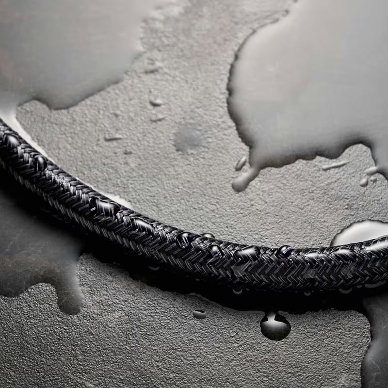 Hansgrohe Designflex textilní sprchová hadice 1,25 m v matně černé barvě s připojením G ½