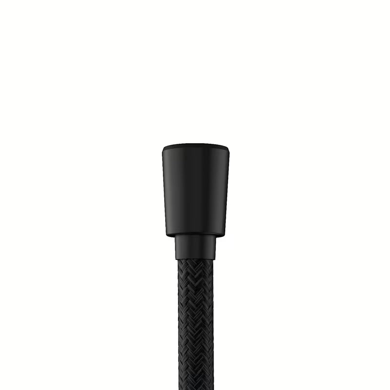 Textilní sprchová hadice hansgrohe Designflex v matně černé barvě o délce 1,60 m