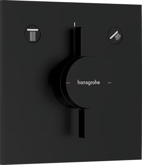 Hansgrohe DuoTurn E podomítková sprchová baterie pro 2 spotřebiče v matné černé barvě