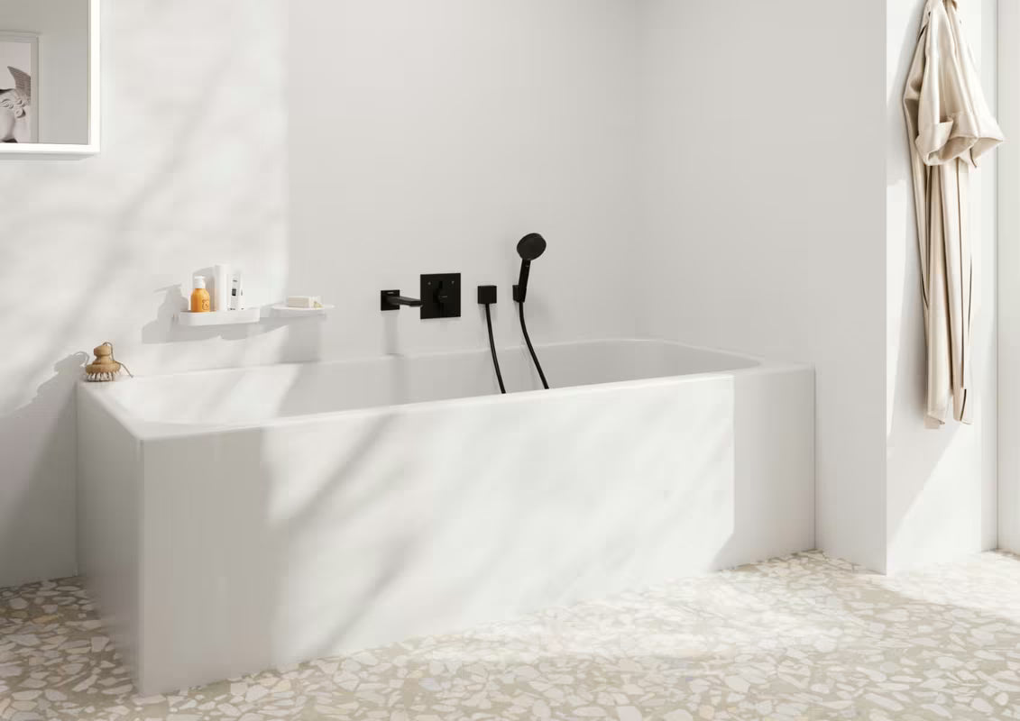 Hansgrohe DuoTurn E podomítková sprchová baterie pro 2 spotřebiče v matné černé barvě