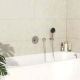 Podomítková sprchová baterie hansgrohe DuoTurn S v chromovém provedení pro ovládání dvou spotřebičů.