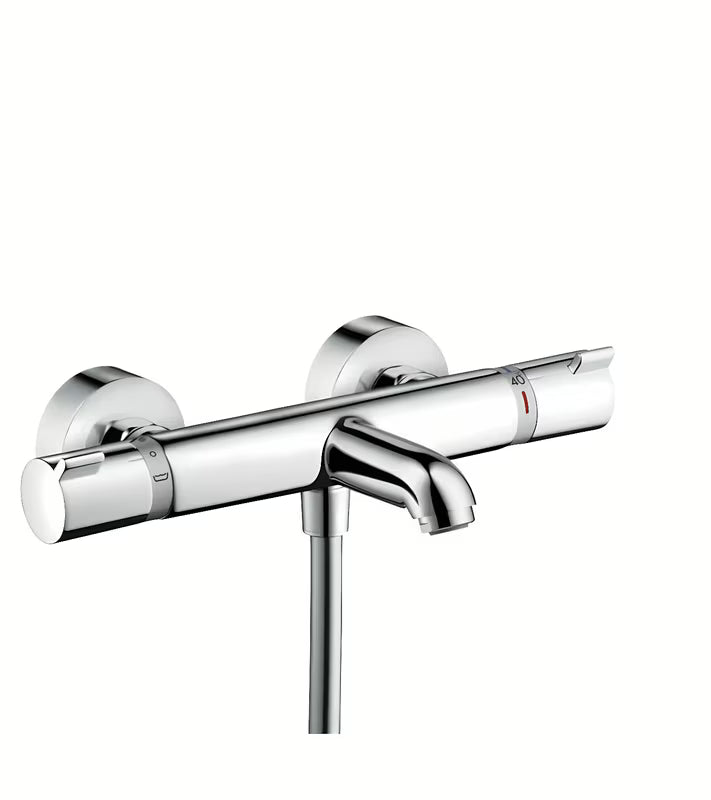 Hansgrohe Ecostat Comfort termostatická nástěnná vanová baterie v chromovém provedení.