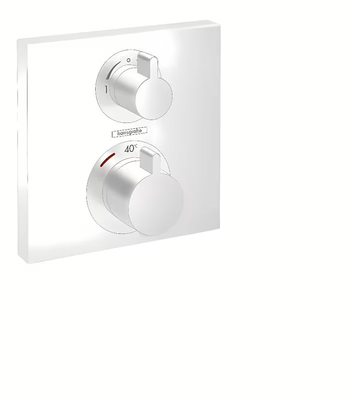Hansgrohe Ecostat Square podomítková termostatická sprchová baterie v matně bílém provedení
