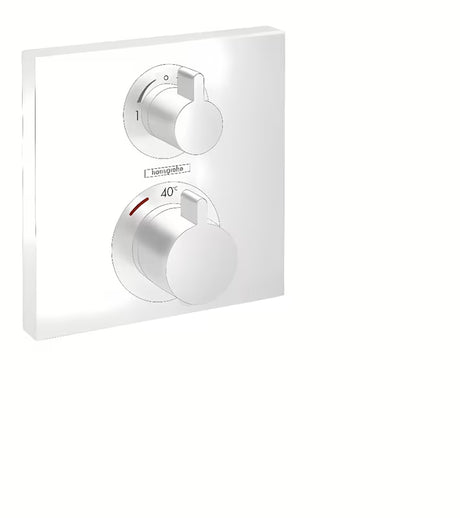 Hansgrohe Ecostat Square podomítková termostatická sprchová baterie v matně bílém provedení