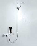 Hansgrohe Ecostat Select termostatická sprchová baterie v chromu s poličkou ze zrcadlového bezpečnostního skla
