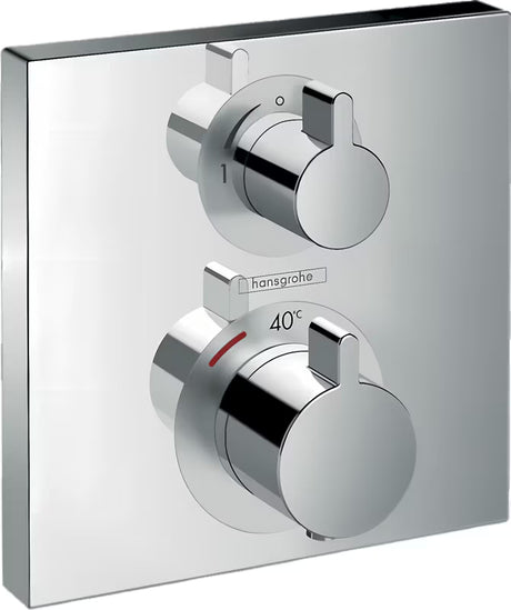 Hansgrohe Ecostat Square podomítková termostatická sprchová baterie v chromovém provedení
