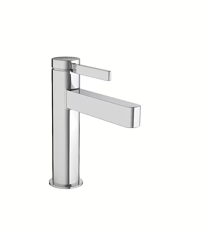 Chromová páková umyvadlová baterie hansgrohe Finoris 110 s odtokovou soupravou push-open.