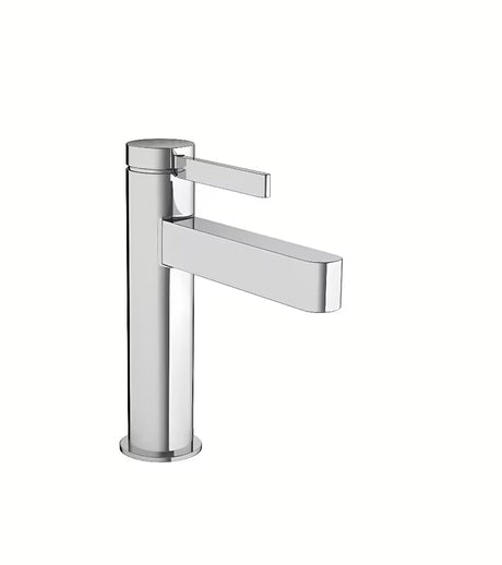 Chromová páková umyvadlová baterie hansgrohe Finoris 110 s odtokovou soupravou push-open.