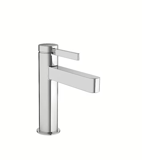 Chromová páková umyvadlová baterie hansgrohe Finoris s technologií CoolStart a odtokem push-open