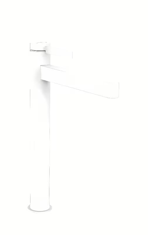 Hansgrohe Finoris vysoká umyvadlová baterie v matné bílé s odtokovou soupravou PushOpen