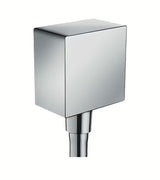 Hansgrohe FixFit Square podomítkový vývod sprchové hadice v chromu se zpětným ventilem