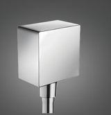 Hansgrohe FixFit Square podomítkový vývod sprchové hadice v chromu se zpětným ventilem