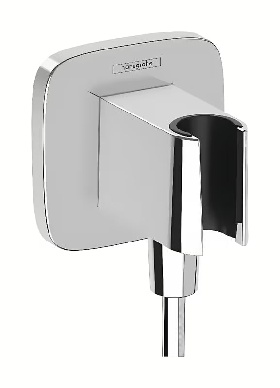 Hansgrohe FixFit Q podomítkový vývod v chromu se sprchovým držákem a zpětným ventilem