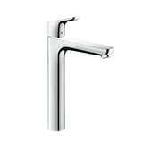 Hansgrohe Focus visoka enoročna armatura za umivalnik v krom izvedbi z odtočnim kompletom