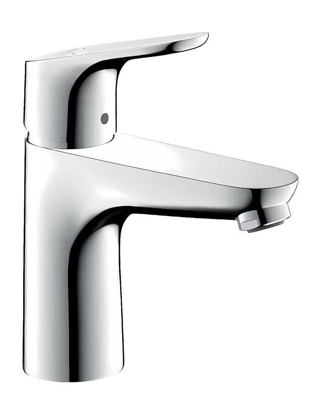 Chromová umyvadlová baterie Hansgrohe Focus 100 s pákovým ovládáním a výpustí s táhlem