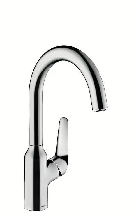 Chromová páková dřezová baterie Hansgrohe Focus M42 220 s otočným vývodem