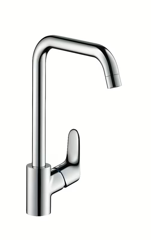 Chromová páková dřezová baterie Hansgrohe Focus M41 s otočným výtokem