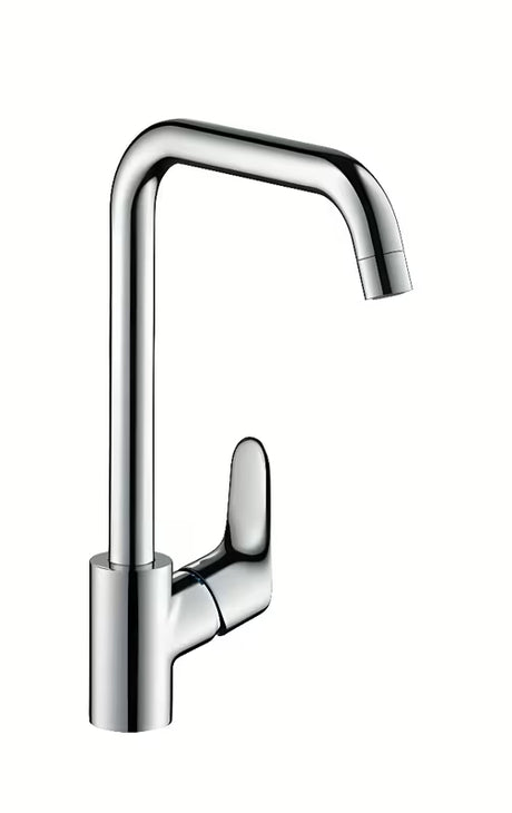 Chromová páková dřezová baterie Hansgrohe Focus M41 s otočným výtokem