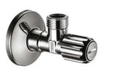 Hansgrohe rohový ventil v chromu s mikrofiltrem pro ochranu baterií před nečistotami