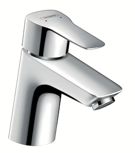 Chromová páková stojánková umyvadlová baterie Hansgrohe HG248 s výpustí v oblém designu