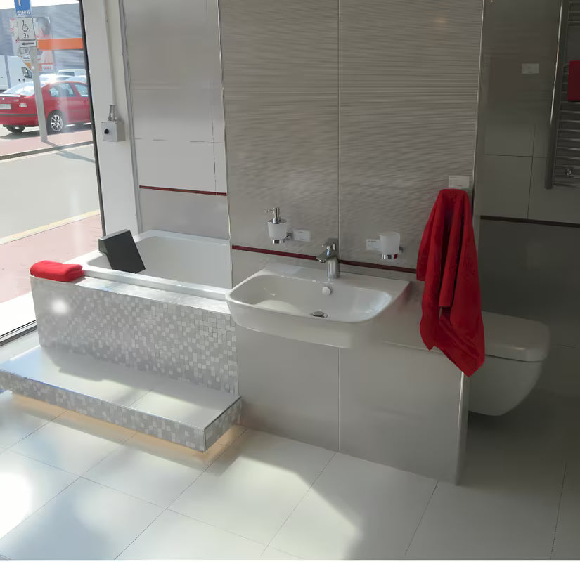 Chromová páková stojánková umyvadlová baterie Hansgrohe HG248 s výpustí