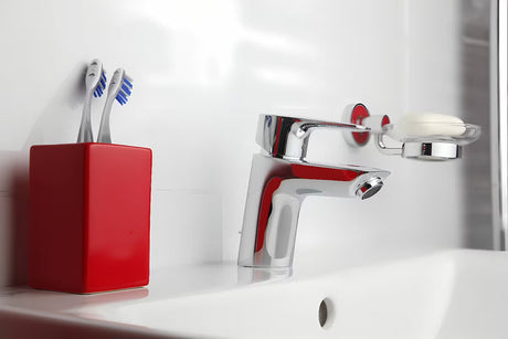 Chromová páková stojánková umyvadlová baterie Hansgrohe HG248 s výpustí