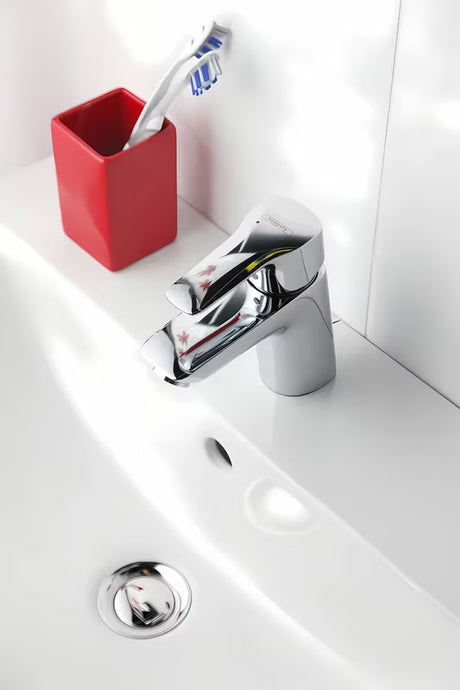 Chromová páková stojánková umyvadlová baterie Hansgrohe HG248 s výpustí