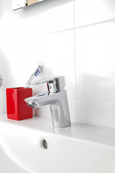 Chromová páková stojánková umyvadlová baterie Hansgrohe HG248 s výpustí