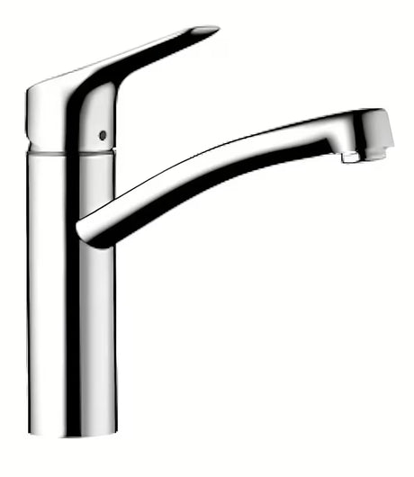 Chromová stojánková dřezová baterie Hansgrohe HG248 s otočným ramínkem a technologií EcoSmart