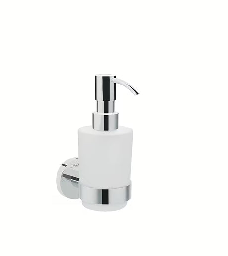Hansgrohe Logis nástěnný dávkovač tekutého mýdla v chromu se skleněnou nádobkou