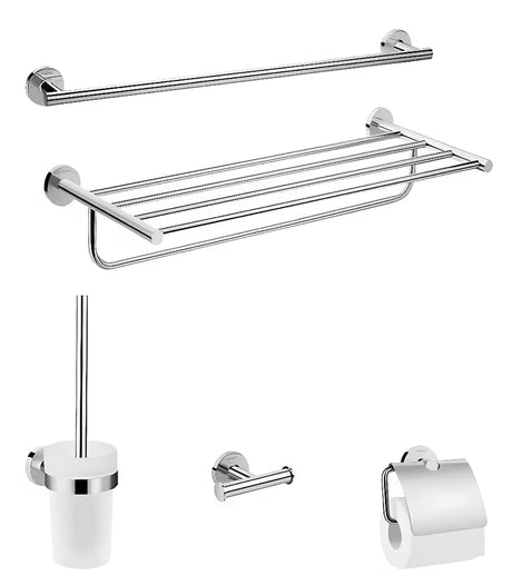 Hansgrohe Logis sada koupelnových doplňků v chromu se skrytým upevněním