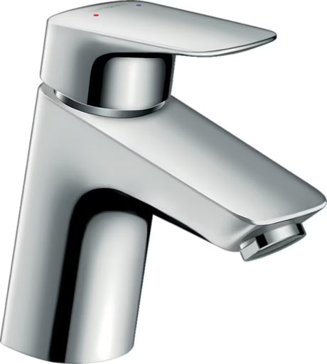 Chromová umyvadlová páková baterie hansgrohe Logis 70 s odtokovou soupravou push-open