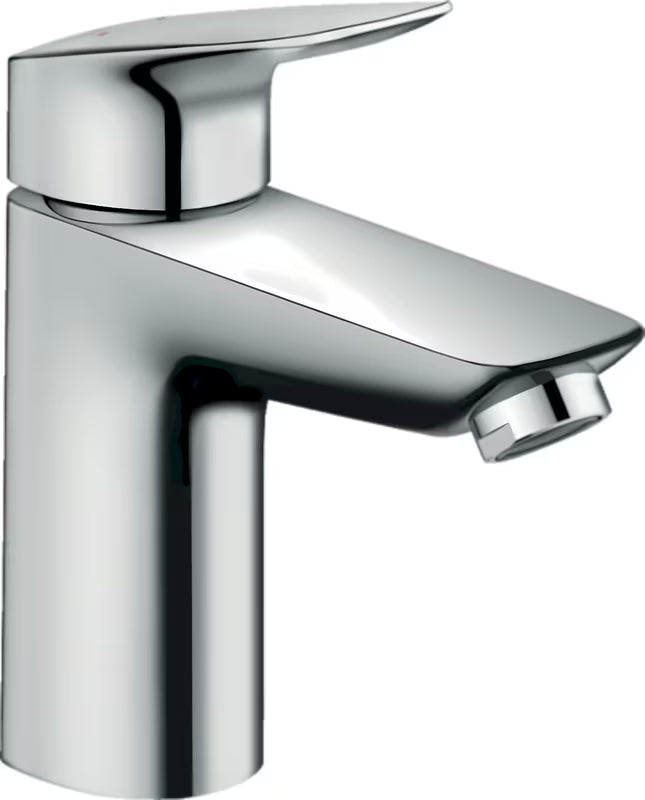 Chromová páková umyvadlová baterie hansgrohe Logis 100 s odtokovou soupravou push-open