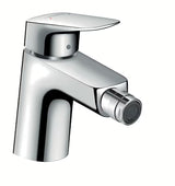 Chromová páková bidetová baterie Hansgrohe Logis s výpustí a perlátorem s kulovým kloubem