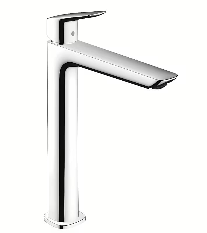 Vysoká umyvadlová páková baterie Hansgrohe Logis Fine v chromovém provedení.
