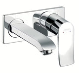 Hansgrohe Metris podomítková umyvadlová baterie v chromovém provedení pro nástěnnou montáž