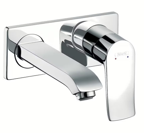 Hansgrohe Metris podomítková umyvadlová baterie v chromovém provedení pro nástěnnou montáž